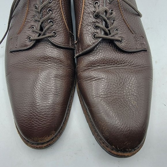 Allen Edmonds San Marco Mens 11.5 Dark Brown Pebbled Leather Dress Shoes 5722 main image 8
